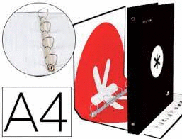 CARPETA A4 4ANILLAS 40M ANTARTIK NEGRA