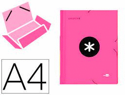 CARPETA SOLAPAS A4 ANTARTIK ROSA