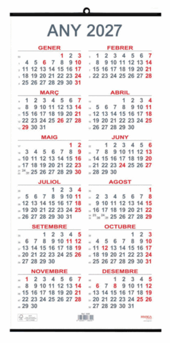 CALENDARIO 23X49 MURAL MYRGA 1585