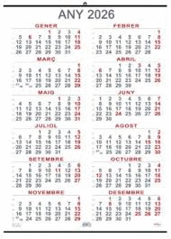CALENDARIO MURAL MYRGA 50X69 1686 CATALAN