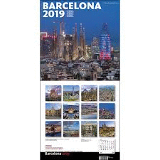 CALENDARI CIUTAT BARCELONA 2019 30X30