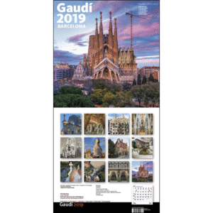 CALENDARI GAUDI 2019 30X30