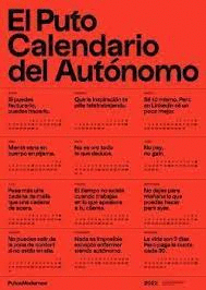 PUTO CALENDARIO DEL AUTONOMO