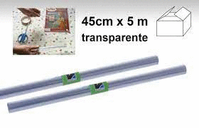 ROLLO PLASTICO FORRALIBROS 0,45X5METROS NO ADHESIVO