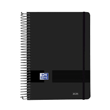 AGENDA OXFORD LIVE&GO NEGRA 4º S/V TAPA PLASTICO 