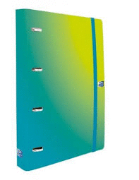 CARPEBLOC 4 ANILLAS A4 OXFORD GRADIENT COLORES SURTIDOS