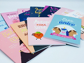 LIBRETA EDICARDS A5 LISA FRASES CAT-CAST