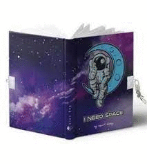 DIARIO A5 168H.C/CANDADO SPACE