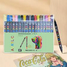 PACK 18+18 ROTULADORES DOBLE PUNTA ACRYLIC COLOR THEORY ROYMART