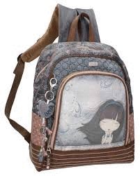 MOCHILA GRANDE AZUL MOON ANEKKE 