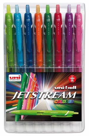 ESTUCHE 6 BOLIGRAFOS UNI JETSTREAM SPORT 0,7 COLORES SURTIDOS