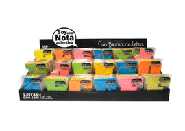 NOTAS ADHESIVAS LETRAS ABECEDARIO COLORES 50H