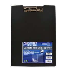 CARPETA MINI-CLIP SUPERIOR A4+ NEGRA