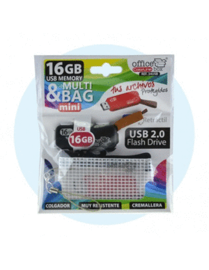 PEN DRIVE USB MEMORIA 16GB CON BOLSITA