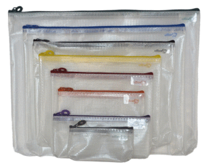 BOLSA MULTIUSOS 345X280MM CREMALLERA AZUL