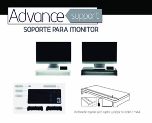 SOPORTE PARA MONITOR PLASTICO 