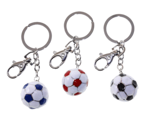 LLAVERO PELOTA FUTBOL METAL