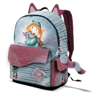 MOCHILA GRANDE BOLSILLOS NINETTE FOREVER LLAVERO CON CASCABEL