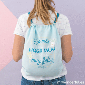 MR WONDERFUL BOLSA SACO HAZ MAS DE LO QUE TE HAGA