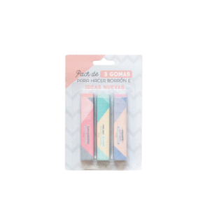 MR WONDERFUL PACK 3 GOMAS PARA HACER BORRON