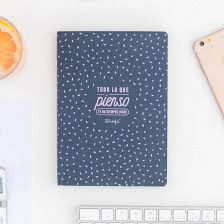 MR WONDERFUL CUADERNO A5 CON TEXTURA DE ESPUMA TODO LO QUE PIENSO