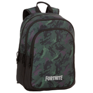 MOCHILA GRANDE DOBLE FORNITE CAMUFLAJE