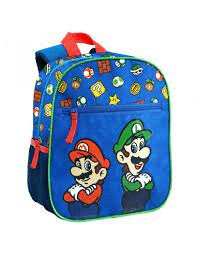 MOCHILA PEQUEÑA SUPER MARIO BROS I LUIGI