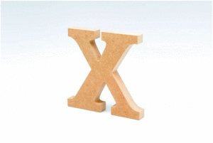 LLETRA X 12CMS FUSTA PER MANUALITATS LA LLUNA