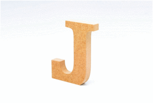 LLETRA J 20CMS FUSTA PER MANUALITATS LA LLUNA