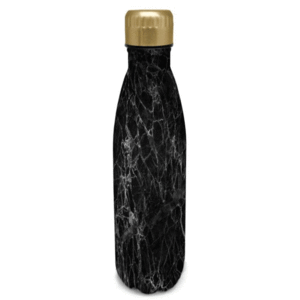 BOTELLA TERMO ACERO NERTHUS 500ML MARMOL NEGRA