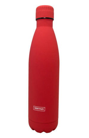 BOTELLA TERMO ACERO NERTHUS 500ML ROJA