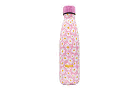 BOTELLA TERMO ACERO NERTHUS 500ML MARGARITAS ROSA