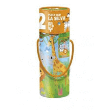 PUZZLE 2 EN 1 LA SELVA 24+48PIEZAS 