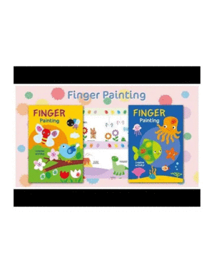 PINTA AMB ELS DITS BLAU