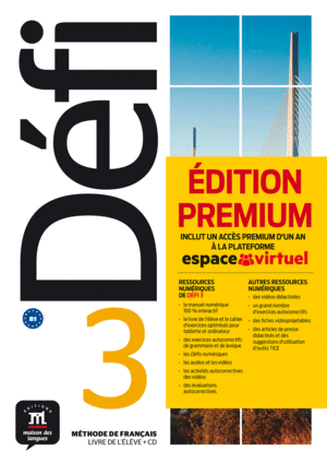 683DÉFI 3 PREMIUM LIVRE DE L´ÉLÈVE + CD