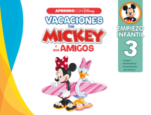 CUADERNO VACACIONES MICKEY 3 AÑOS