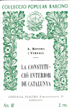 CONSTITUCIÓ INTERIOR DE CATALUNYA/LA