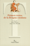 PRIMERS TEXTOS LLENGUA CATALAN