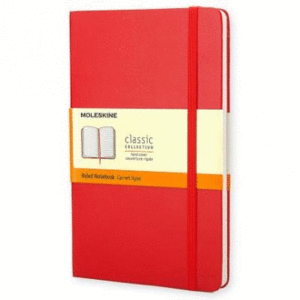 MOLESKINE LIBRETA CLASICA TAPA DURA ROJA L RAYADA