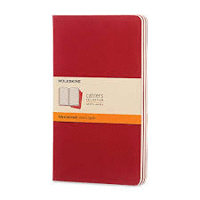 LIBRETAS CAHIER ROJO ARANDANO L RAYAS (SET DE 3)