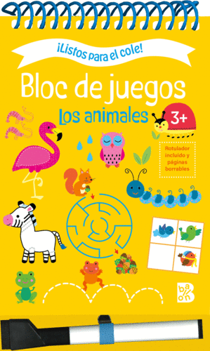 LISTOS PARA EL COLE BLOC DE JUEGOS  LOS ANIMALES +3