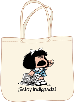 BOLSA MAFALDA.¡ESTOY INDIGNADA!