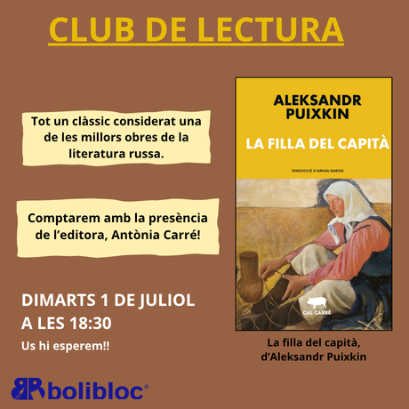 JULIOL 2025 - LA FILLA DEL CAPITÀ, Aleksandr Puixkin 